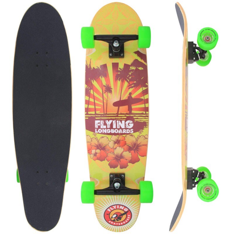 Long Board Flying Sunset Long Board Flying Sunset